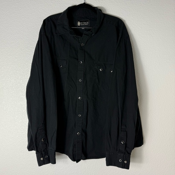 Outback Black Button-Up Shirt - Picture 1 of 4